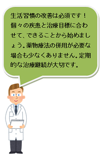 生活習慣の改善ポイント